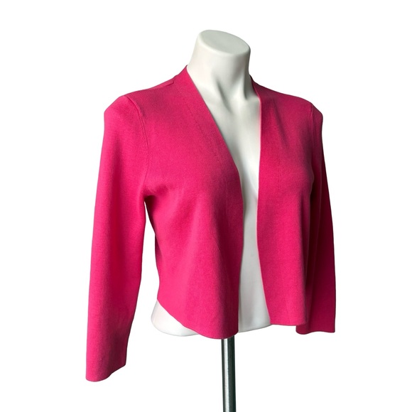 NWT, Talbots Pink Classic Dress Shrug Bolero Sweater, Sz M - Picture 6 of 14